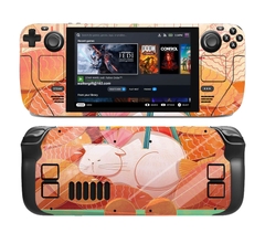 Bộ Decal Dán Steam Deck Chống Xước Hình Mèo Cam
