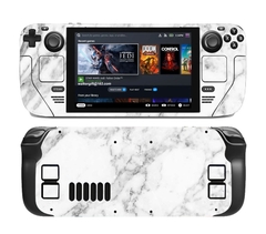 Bộ Decal Dán Steam Deck Chống Xước Hình Đá Hoa Cương Trắng