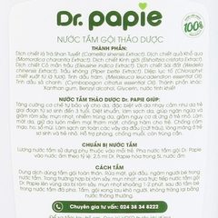 Nước tắm gội thảo dược Dr. Papie 230ml