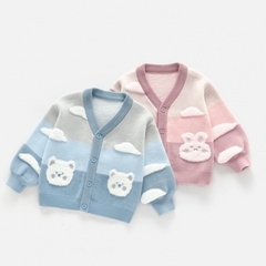 Áo len Cool Baby 4217 gấu xanh dương