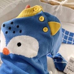Bộ quần áo len Cool Baby 5118 sóc xanh dương