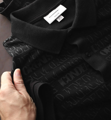 Áo Polo ICONDENIM Reverse Branding's Text Pattern