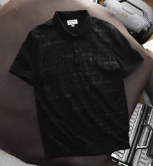 Áo Polo ICONDENIM Reverse Branding's Text Pattern