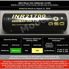 Pin QSO 21700 4000mAh