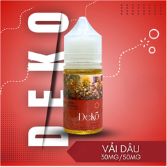Tinh Dầu Deko Saltnic Strawberry Lychee Vải Dâu 30ml
