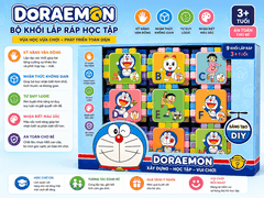 Bộ xếp hình Doraemon DIY chữ cái cho bé từ 3 tuổi – Đồ chơi giáo dục