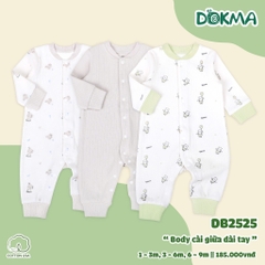 Body cài giữa dài tay Dokma DB2525