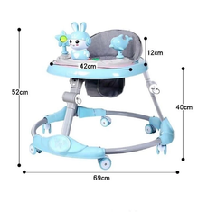 Xe Tròn Tập Đi Cho Bé 2in1 Có Nhạc Khung Kim Loại Chắc Chắn