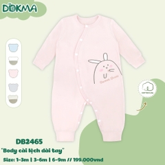 DOKMA - Body cài lệch dài tay DB2465