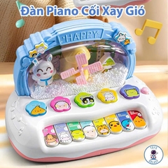 Đàn Piano Cối Xay Gió Cho Bé Có Đèn, Nhạc Và Hiệu Ứng Hạt Xốp – Đồ Chơi Giáo Dục Sớm