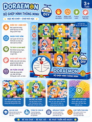Bộ xếp hình Doraemon DIY chữ cái cho bé từ 3 tuổi – Đồ chơi giáo dục