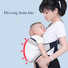 Đai Địu Dạng Lưới Siêu Thoáng Khí Cho Bé, Xám