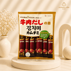 Hạt Nêm Vị Bò Daesang Hàn Quốc 120g – Dạng Gói Tiện Lợi Cho Bé Từ 12 Tháng Và Cả Gia Đình