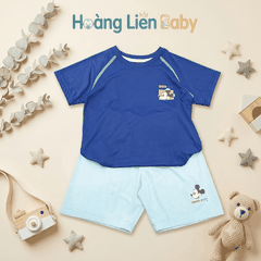 Bộ Thể Thao Bé Trai Mickey Mouse Cao Cấp Mềm Mịn Mát Lạnh Size 90-130