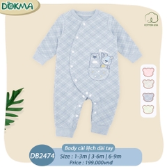 Dokma - Body cài lệch dài tay DB2474