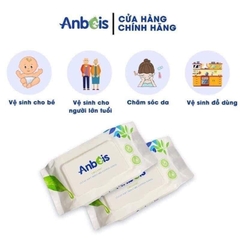 Anbeis - Khăn ướt kháng khuẩn  Organic 100 tờ