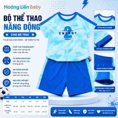 Bộ Thể Thao Bé Trai Energy 2 Cao Cấp Mềm Mịn Mát Lạnh Size 90-130