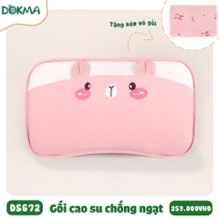Gối cao su non chống ngạt tặng kèm vỏ Dokma mã DS672