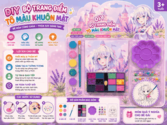 Bộ Đồ Chơi DIY Trang Trí Tranh Công Chúa Cho Bé – Kèm Màu Vẽ Và Hạt Trang Trí