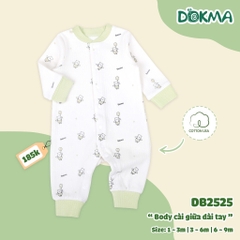 Body cài giữa dài tay Dokma DB2525