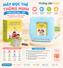 Máy Đọc Thẻ Thông Minh Song Ngữ Anh Việt Cho Bé Kèm Bộ Thẻ Giáo Dục