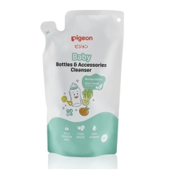 Nước rửa bình sữa Pigeon và phụ kiện 450ml ( túi) Gốc thực vật