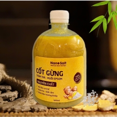 Cốt gừng tràm trà muối Epsom (550ml) giúp giảm ho, giải cảm, giữ ấm cơ thể, giảm đau nhức
