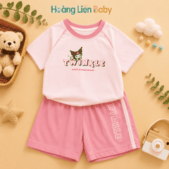 Bộ Thể Thao Bé Gái Cao Cấp Mềm Mịn Mát Lạnh TWINKLE Size 90-130 Form To