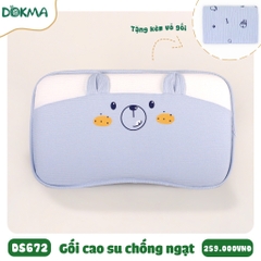 Gối cao su non chống ngạt tặng kèm vỏ Dokma mã DS672
