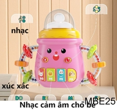 ĐỒ CHƠI - Lục lạc, gặm nướu hình bình sữa có nhạc vui nhộn cho bé