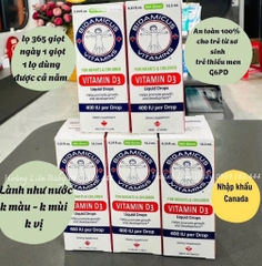 BioAmicus Vitamin D3 Liquid Drops 10.3ml – Vitamin D3 400 IU/Giọt Cho Trẻ Sơ Sinh & Trẻ Nhỏ