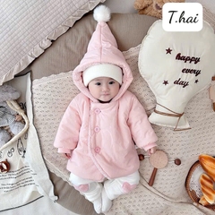 Áo khoác lông có mũ size nhí cho bé trai, gái