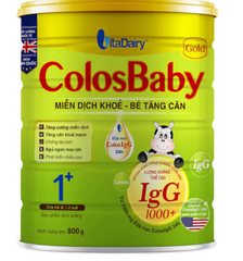 Sữa ColosBaby Gold 1+ 800g (1 - 2 tuổi) MIỄN DỊCH KHỎE- BÉ TĂNG CÂN
