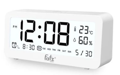 Nhiệt kế ẩm điện tử đa năng trong nhà kiêm đồng hồ báo thức cho bé Fatz Senmax 1