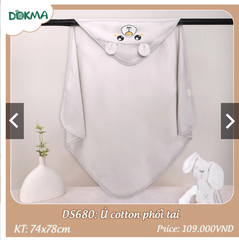 Ủ cotton mỏng Thu - Đông phối tai Dokma DS680