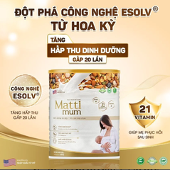 Sữa Hạt Matti Mum Dành Cho Mẹ Bầu Và Mẹ Sau Sinh Hỗ Trợ Lợi Sữa ( Date Mới) 650g