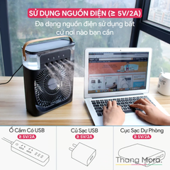 Quạt Phun Sương Điều Hòa Hơi Nước Mini Cao Cấp Air Cooler Fan