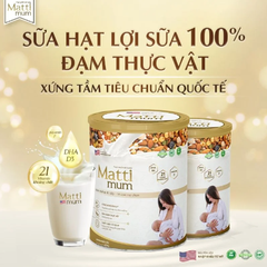 Sữa Hạt Matti Mum Dành Cho Mẹ Bầu Và Mẹ Sau Sinh Hỗ Trợ Lợi Sữa ( Date Mới) 650g