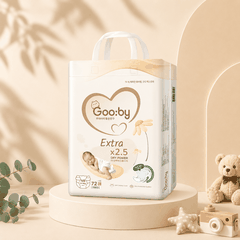 Bỉm Goo.by Extra NB72 (Dưới 5kg) – Siêu Mỏng, Thấm Hút Khô Thoáng Cho Trẻ Sơ Sinh