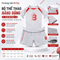 Bộ Thể Thao Bé Trai Lucky Numbers 8 Cao Cấp Mềm Mịn Mát Lạnh Size 90-130