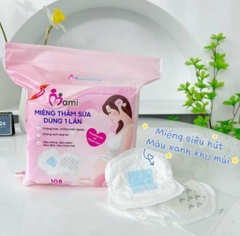 Miếng dán thấm sữa dùng 1 lần Mami 108 miếng ( mẫu mới)