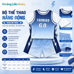 Bộ Thể Thao Bé Trai Forward 68 Cao Cấp Mềm Mịn Mát Lạnh Size 90-130