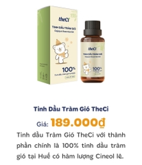 Tinh dầu tràm gió TheCi cao cấp 100% tự nhiên 50ml