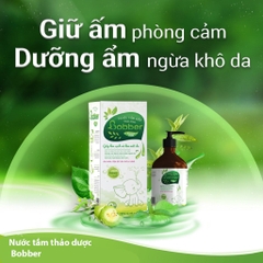 Nước Tắm Gội Thảo Dược Bobber cho bé từ sơ sinh phòng ngừa mụn, rôm sảy, hăm da