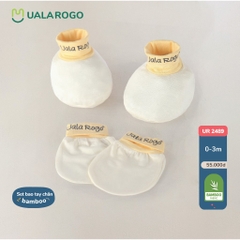 Set bao tay chân Bamboo Ula Rogo mềm mịn cho bé trai bé gái từ sơ sinh