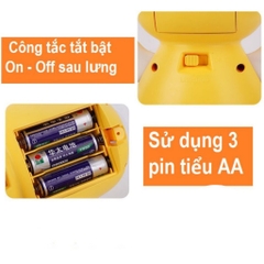 Đồ chơi chú vịt nhảy múa phát nhạc có đèn vui nhộn, Vịt nhảy theo nhạc ngộ nghĩnh cho bé