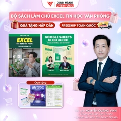 Bộ 2 Sách Excel - Google Sheets ứng dụng văn phòng