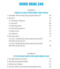 Sách Word Ứng Dụng Văn Phòng - Từ Cơ Bản Đến Nâng Cao