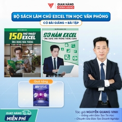 Bộ 2 Sách 90 Hàm Excel Và 150 Thủ Thuật Excel Ứng Dụng Văn Phòng
