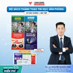 Bộ 4 Sách Word - Excel - PowerPoint và Ứng dụng AI Trong Văn Phòng